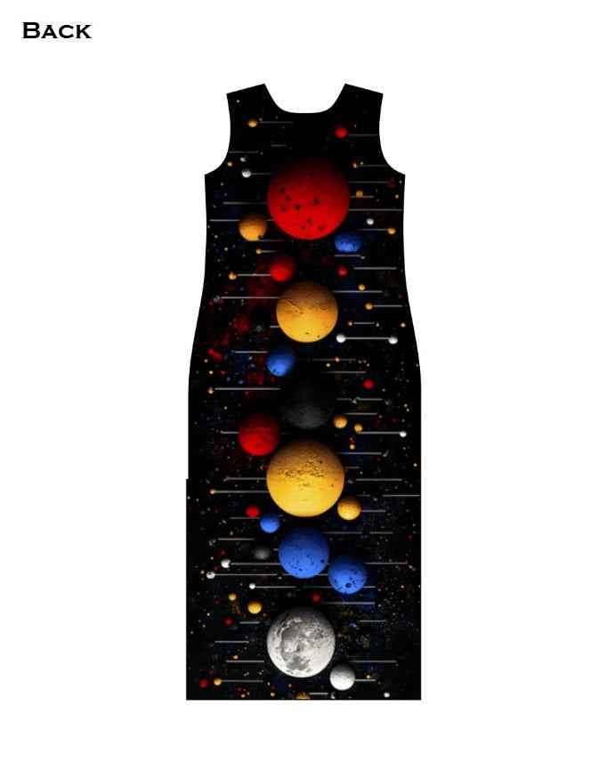 Colorful Universe AOP (All Over Print) Bodycon Dress