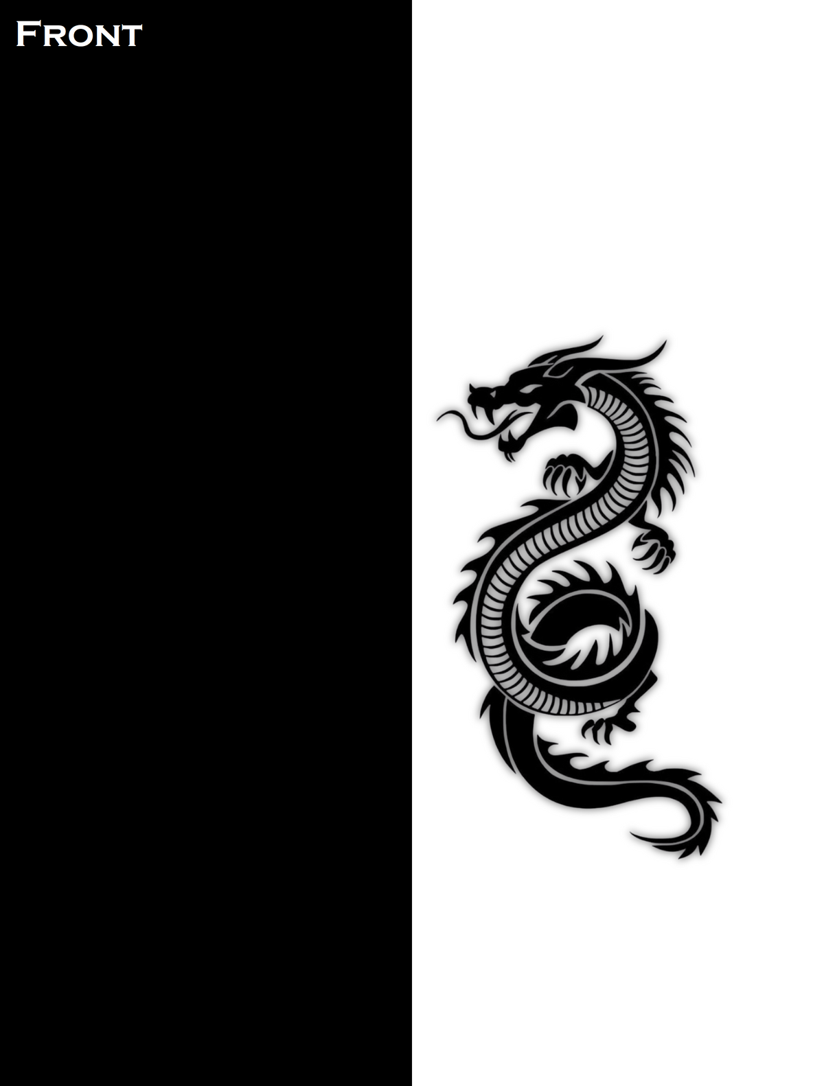 Dragon Black & White AOP T-Shirt | Unisex GlowZonePrints
