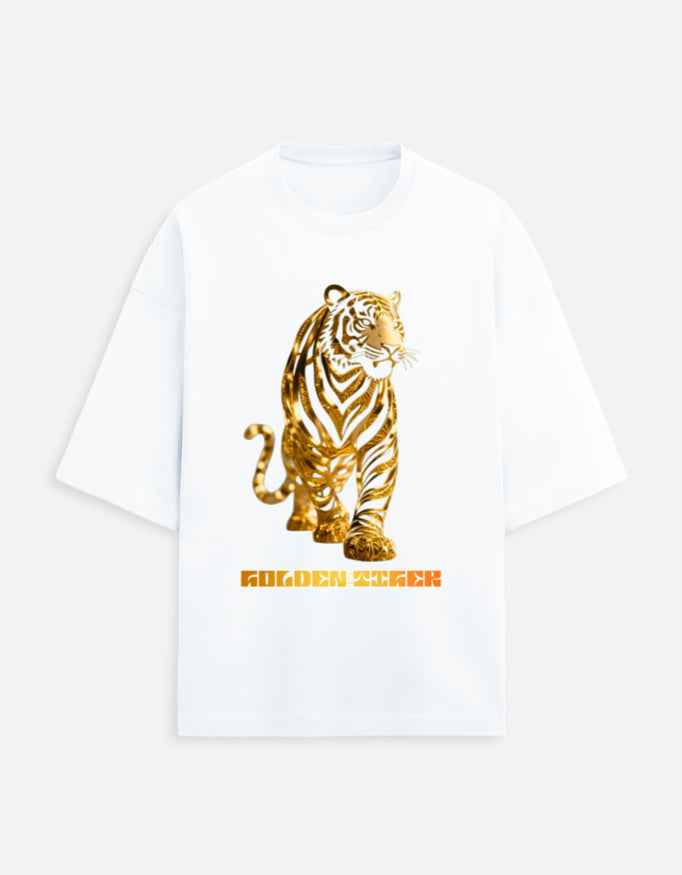 Metallic Golden Tiger T-Shirt