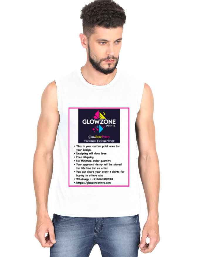 Men's Sleeveless T-Shirt | MS36 (Custom Print)
