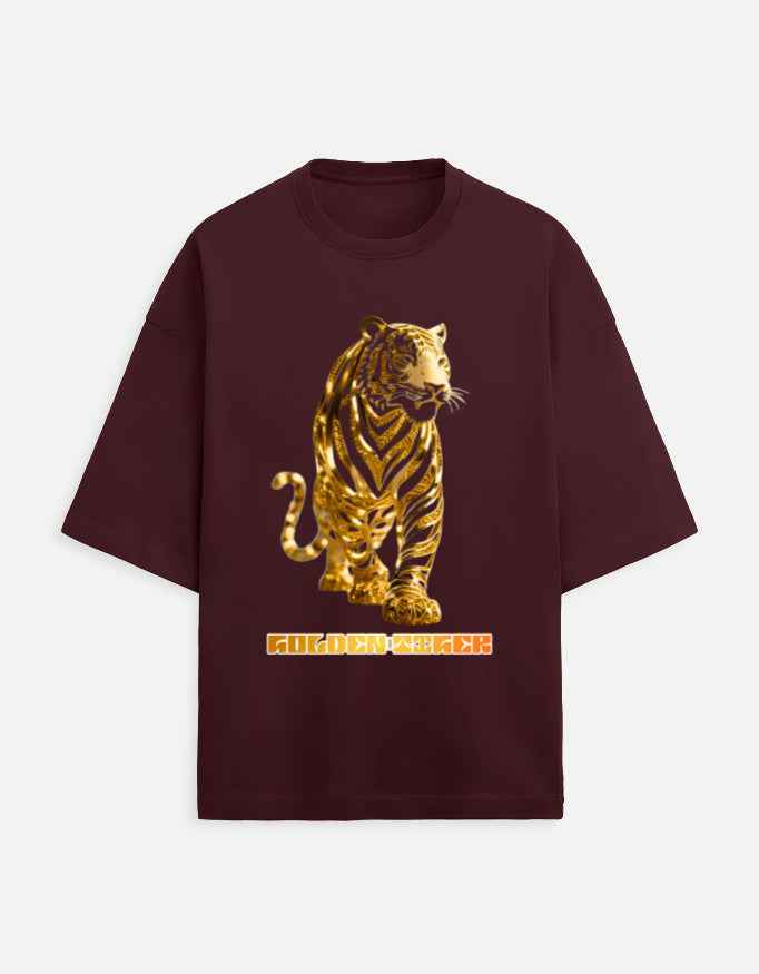 Metallic Golden Tiger T-Shirt