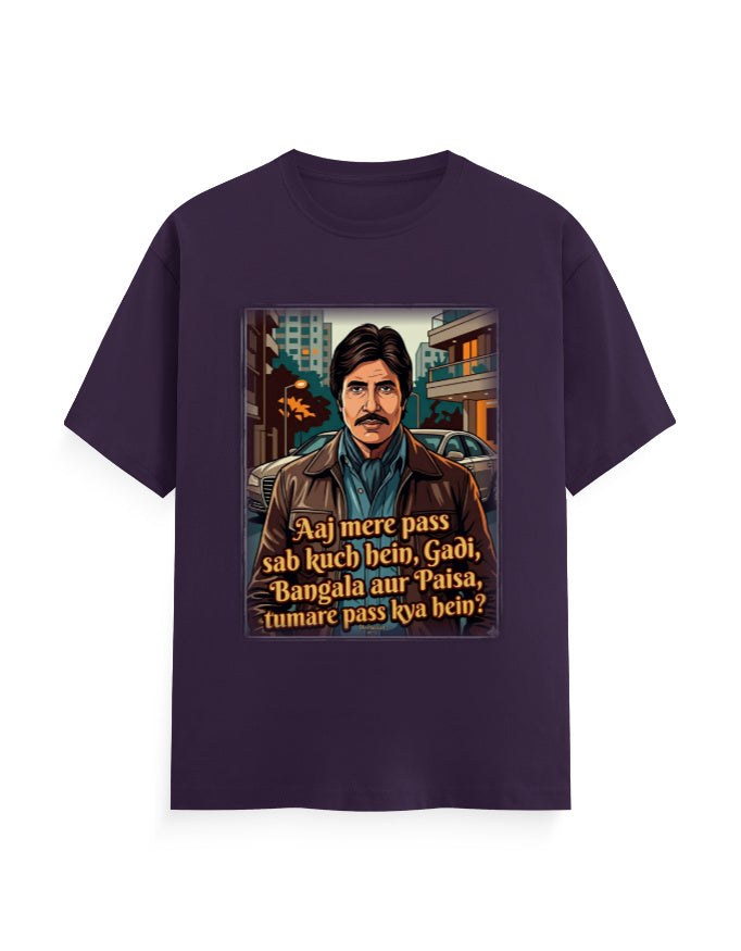 Unisex Classic Crew T-Shirt - Dewaar 1975 Purple GlowZonePrints