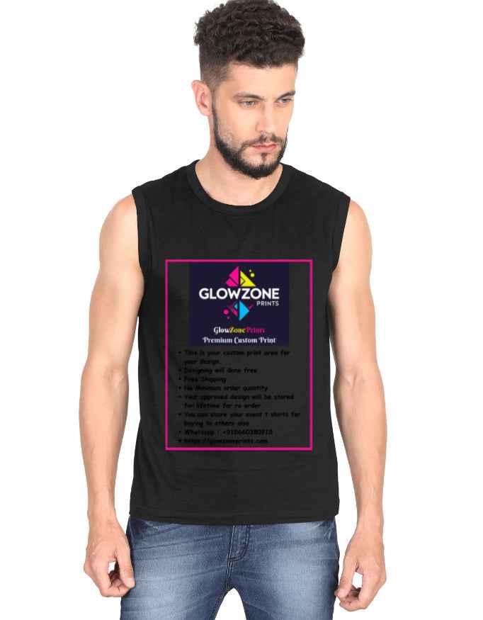 Men's Sleeveless T-Shirt | MS36 (Custom Print)