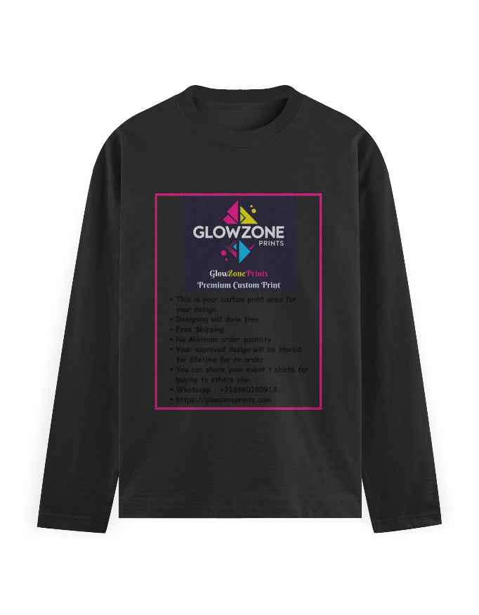 Men's Full Sleeve T-Shirt | MF31 (Custom Print)