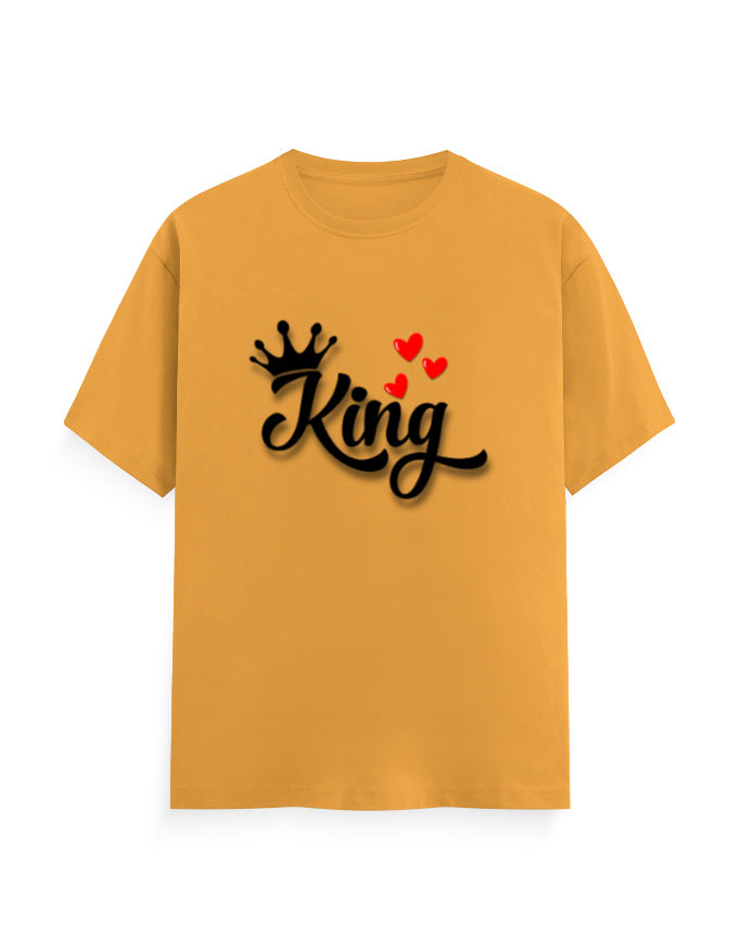 Unisex Classic Crew T-Shirt – King Golden Yellow GlowZonePrints