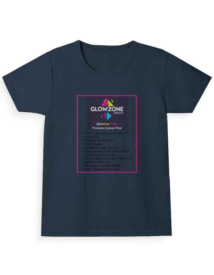 Girl's Crew Neck T-Shirt (Custom Print)