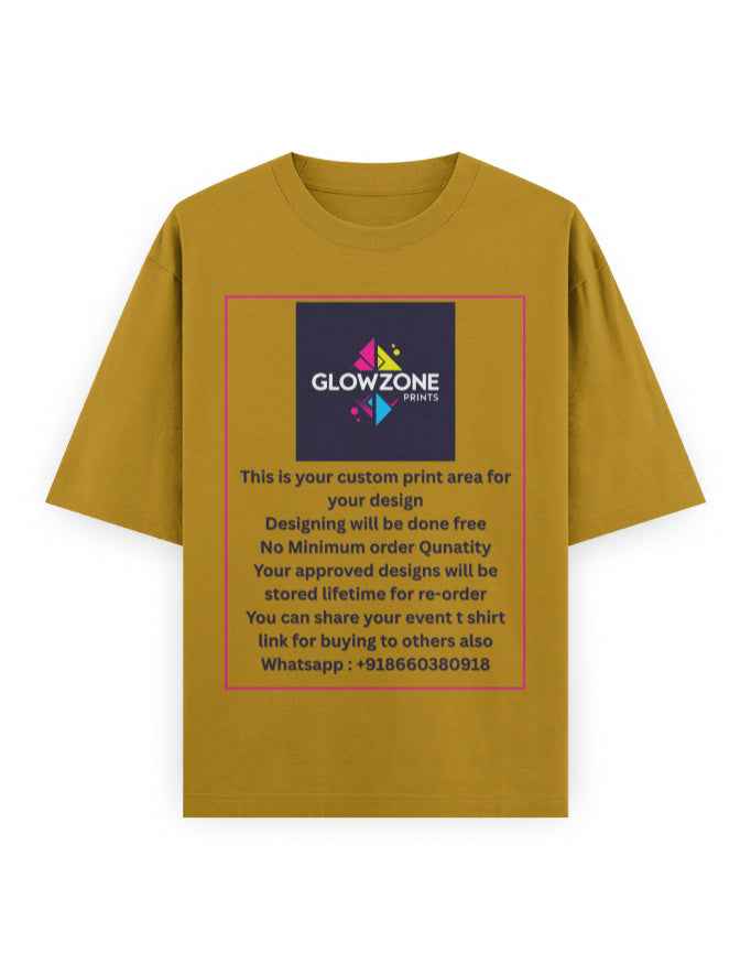 Unisex Oversized Classic T-Shirt (Custom Print)