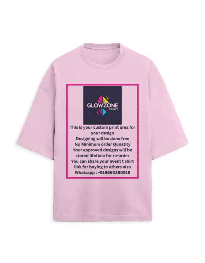 Unisex Terry Oversized Tee | UT27 (Custom Print)