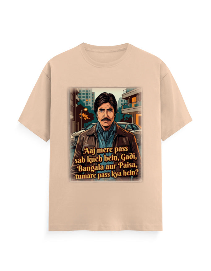 Unisex Classic Crew T-Shirt - Dewaar 1975 Peach GlowZonePrints