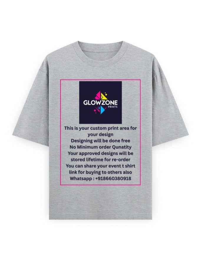 Unisex Oversized Classic T-Shirt (Custom Print)