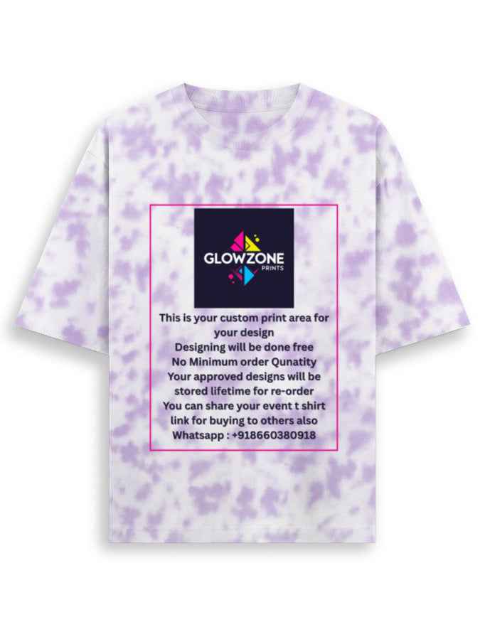 Unisex Tie Dye Oversized T-Shirt (Custom Print)