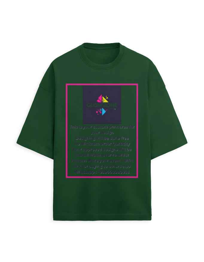 Unisex Terry Oversized Tee | UT27 (Custom Print)