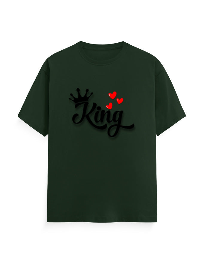 Unisex Classic Crew T-Shirt – King Bottle Green GlowZonePrints