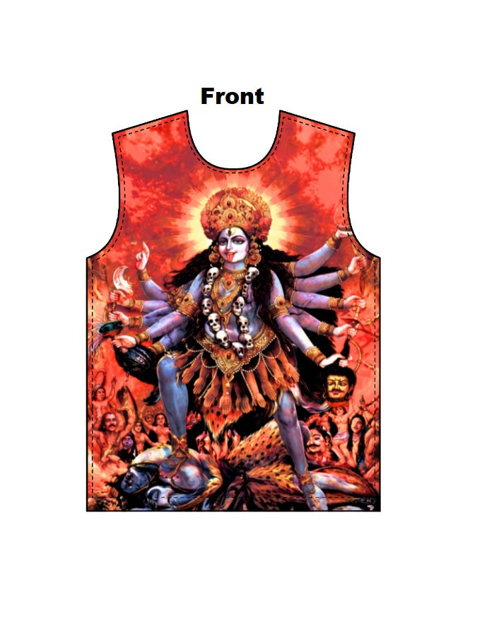 AOP Men"s Full Sleeve Tee – Goddess Durga Edition GlowZonePrints