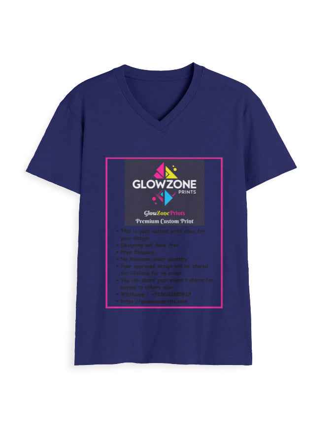 Unisex V Neck T-Shirt | UV34 (Custom Print)