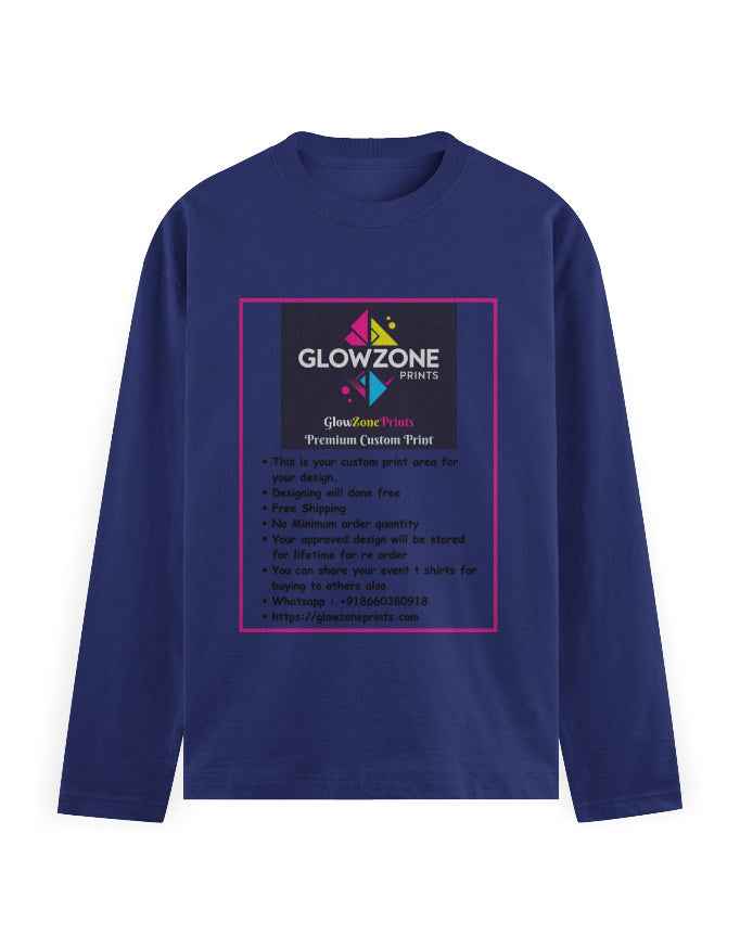 Men's Full Sleeve T-Shirt | MF31 (Custom Print)