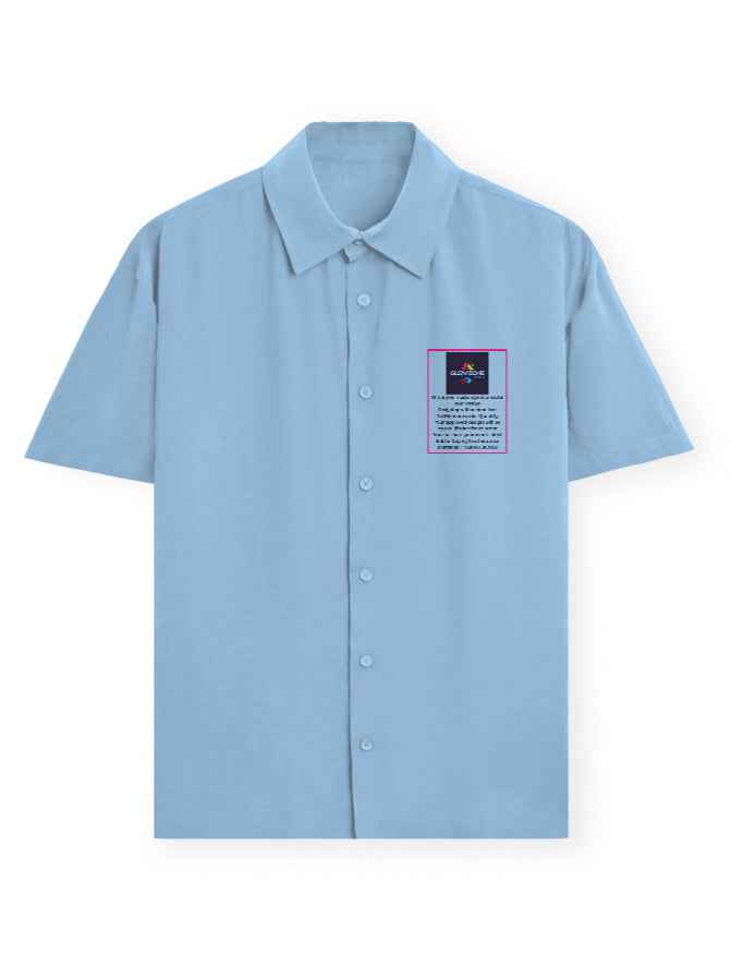 Unisex Oversized Shirt | UC28 (Custom Print) Baby Blue GlowZonePrints