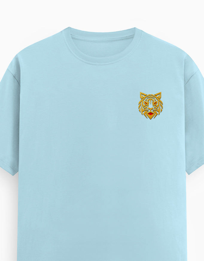 Unisex Classic Crew T-Shirt – Golden Tiger Emblem GlowZonePrints