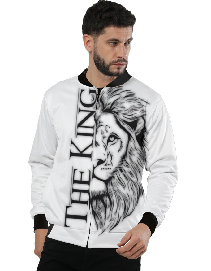 The King Unisex AOP Bomber Jacket The King M GlowZonePrints