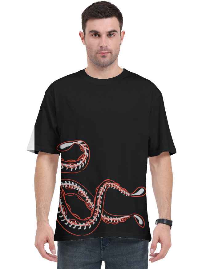 VORTEX AOP (All Over Print) Unisex Oversized Tee (Front and Back)