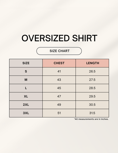 Unisex Oversized Shirt | UC28 (Custom Print) GlowZonePrints