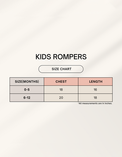 Kids Rompers | KR23 (Custom Print) (Dont Make Me Roar)