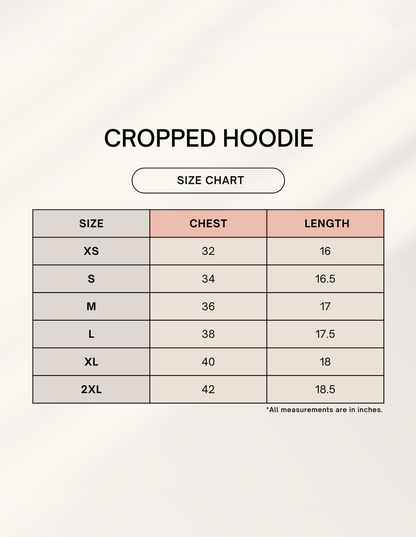 Female Cropped Hoodie | FC32 (Custom Print)