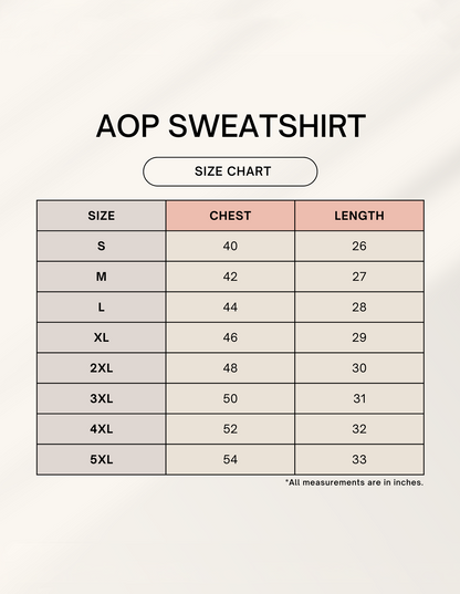 Custom AOP (All Over Print) Unisex Sweatshirt | UA26