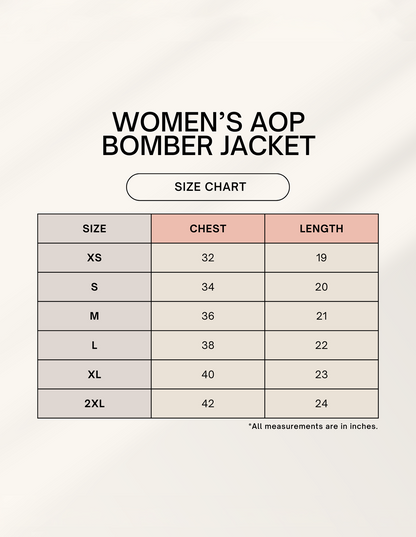 Geometric Design Women's AOP Bomber Jacket