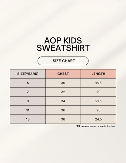 Custom AOP Kids Sweatshirt