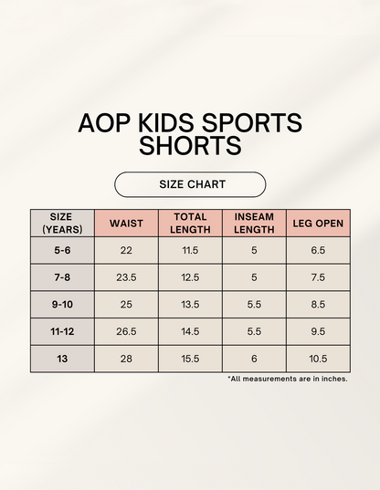 Custom Kids AOP Sports Shorts