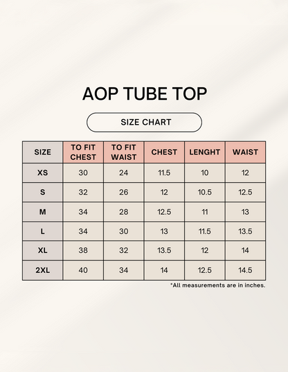 Leopard AOP Tube Top | LT01