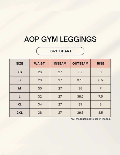 Custom AOP Gym Leggings