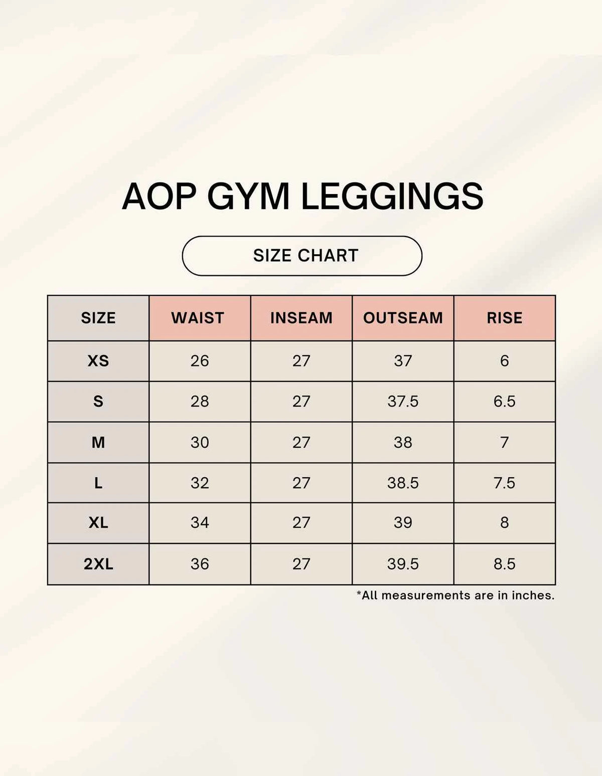 Abstract Lines AOP Gym Leggings
