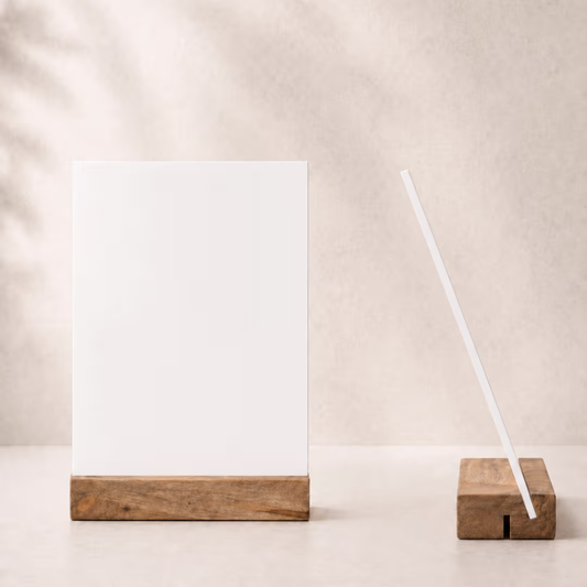 Acrylic Photo Frame with Wooden Stand – Personalized UV Print GlowZonePrints