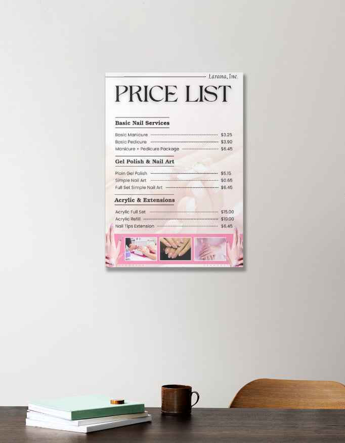 Acrylic Poster (Custom Print) GlowZonePrints
