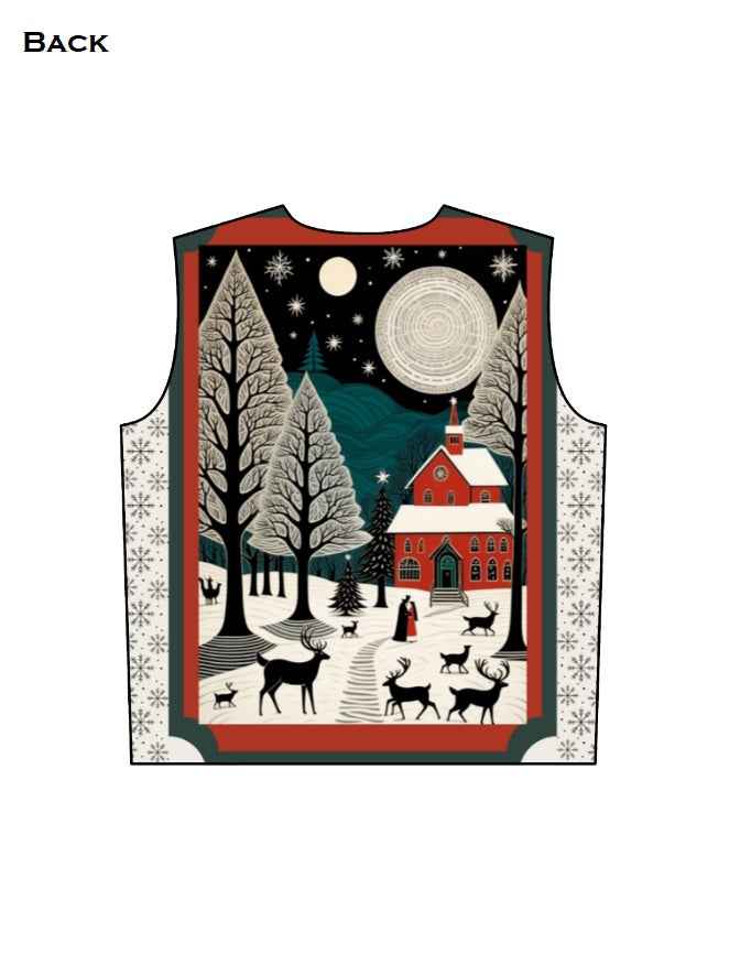 Reindeer Unisex AOP (All Over Print) Sweatshirt GlowZonePrints