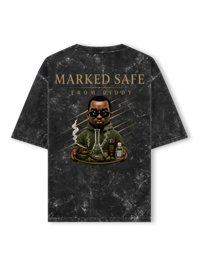 Acid Washed Oversized Tee - DD Enterprises GlowZonePrints