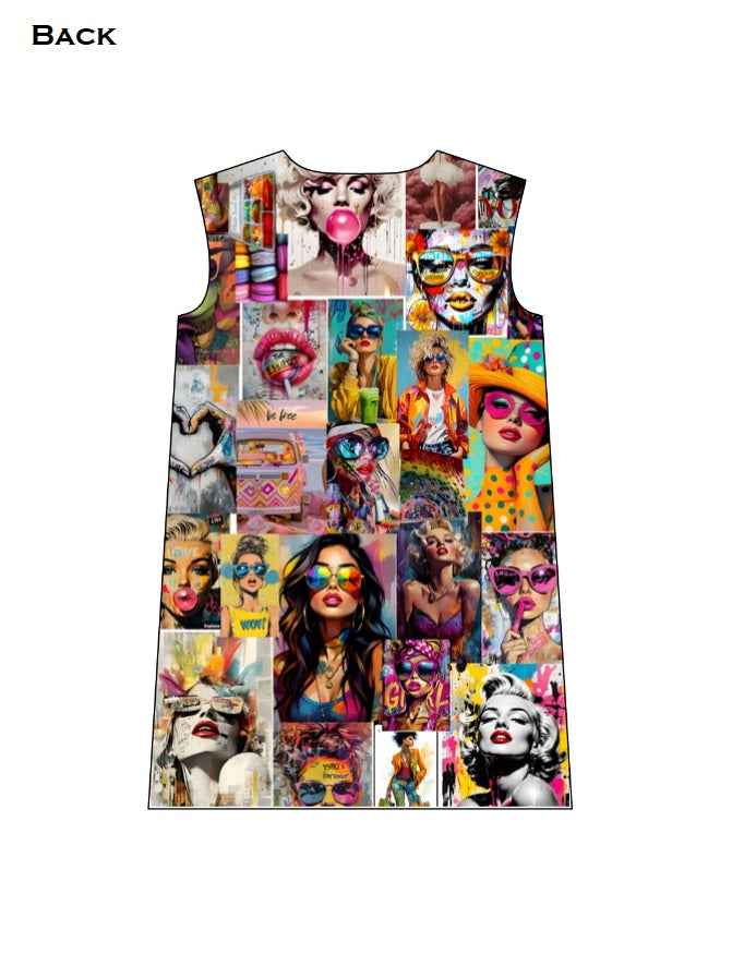 Collage Photo AOP T-Shirt Dress