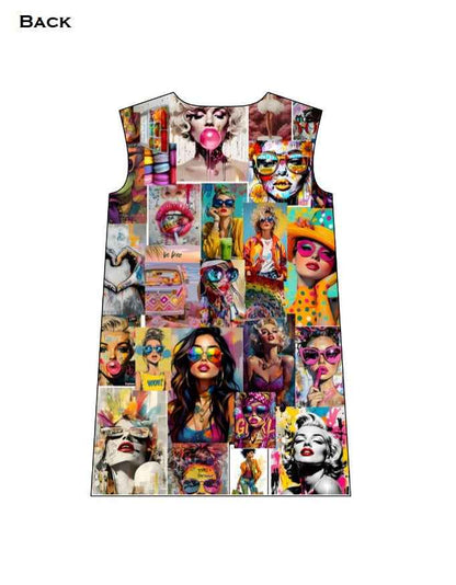 Collage Photo AOP T-Shirt Dress