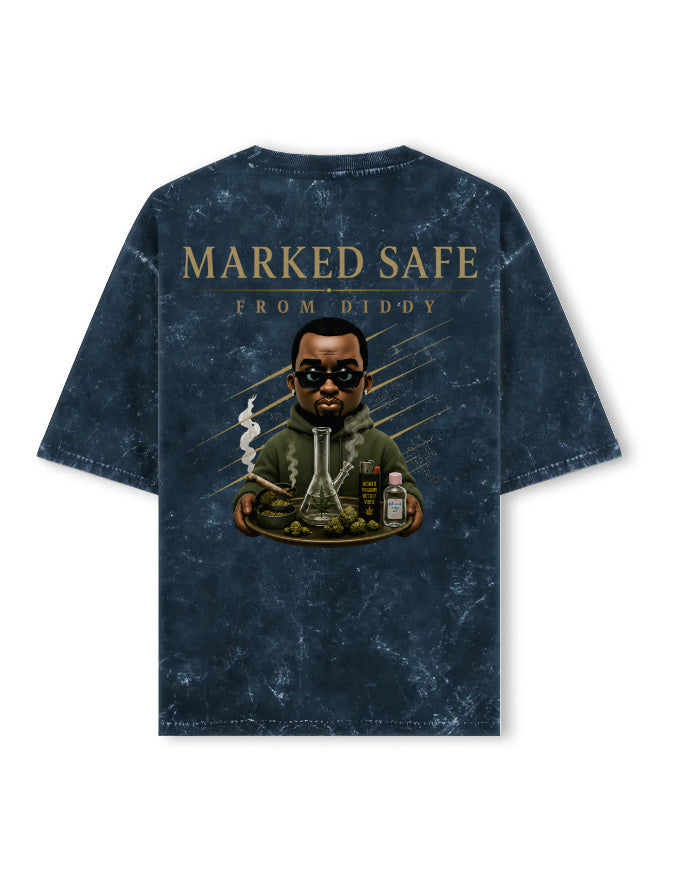 Acid Washed Oversized Tee - DD Enterprises GlowZonePrints