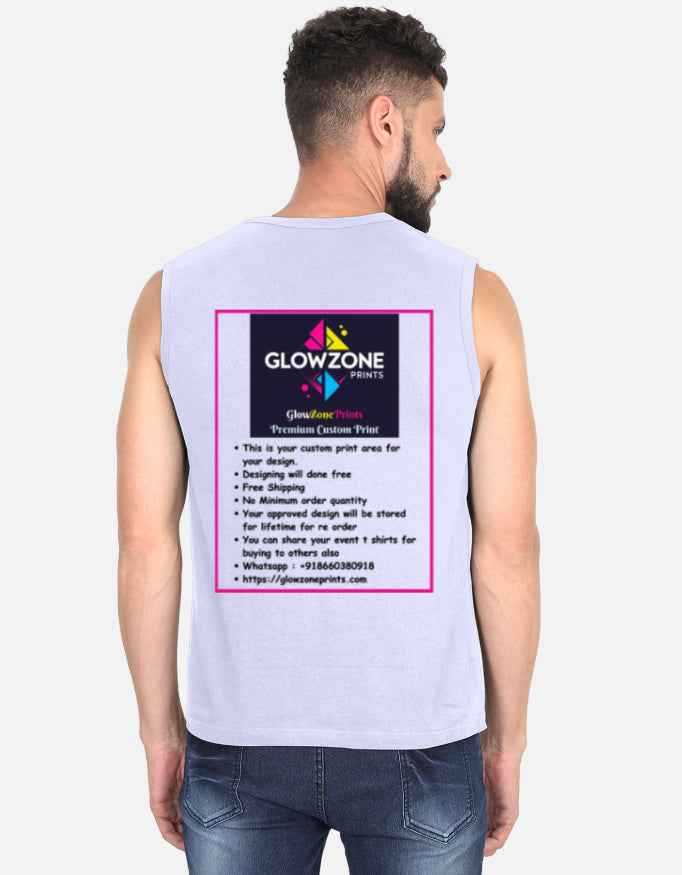 Men's Sleeveless T-Shirt | MS36 (Custom Print)