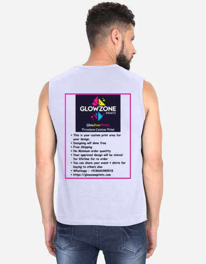 Men's Sleeveless T-Shirt | MS36 (Custom Print)