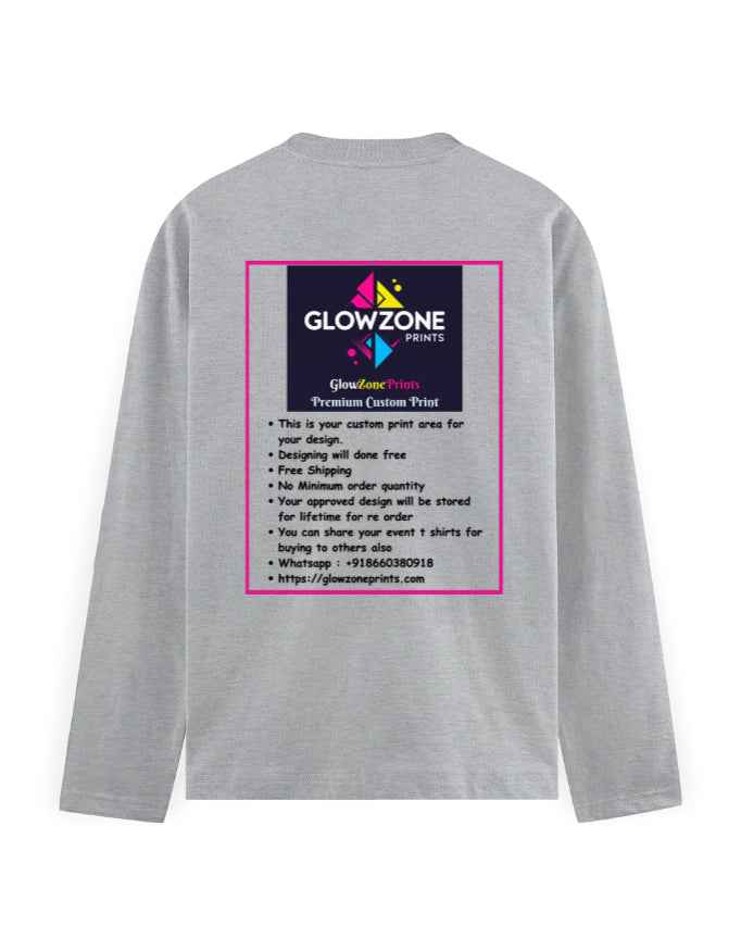 Men's Full Sleeve T-Shirt | MF31 (Custom Print)