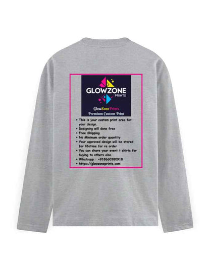 Men's Full Sleeve T-Shirt | MF31 (Custom Print)