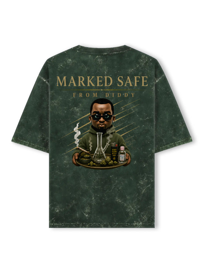 Acid Washed Oversized Tee - DD Enterprises GlowZonePrints