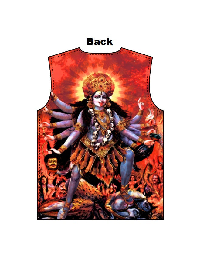 AOP Men"s Full Sleeve Tee – Goddess Durga Edition GlowZonePrints