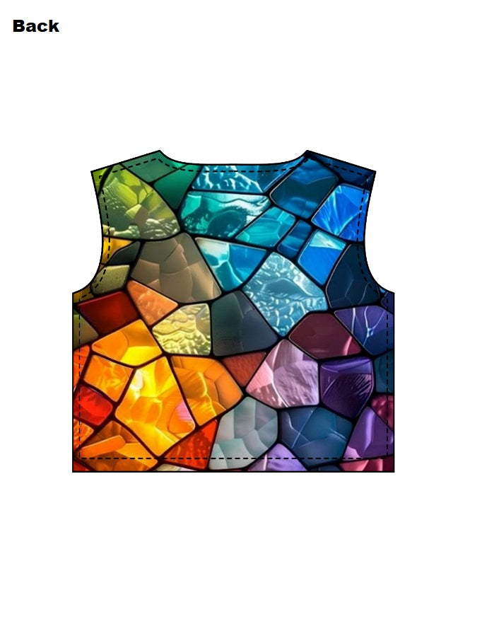 NeoColorFull AOP Crop Top & Mini Skirt Set GlowZonePrints