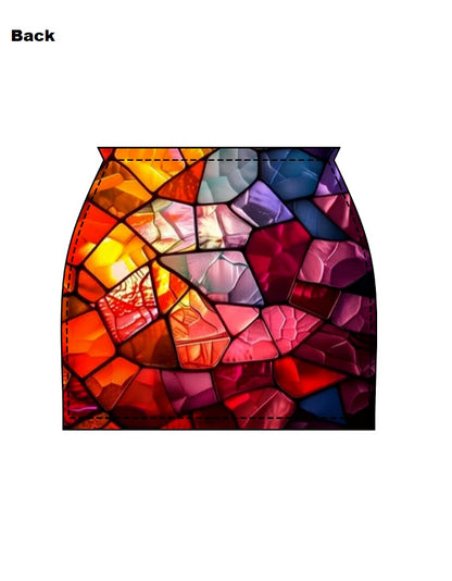 Women's AOP Mini Skirt – NeoColorFull Effect GlowZonePrints