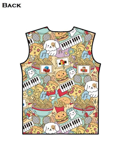 Abstract Food Music AOP(All Over Print) T-Shirt